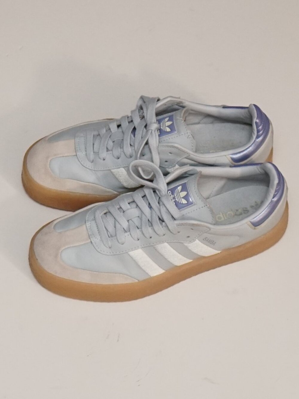 adidas Samba Halo Blue Blue Spark Metallic IG1953 sneakers, size 8